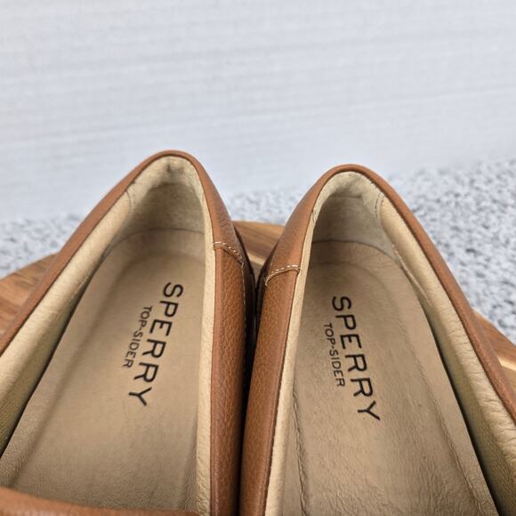 Sperry Top Sider Mens 12M Hampden Venetian Brown Leather Driving Moc Loafer - Picture 12 of 13